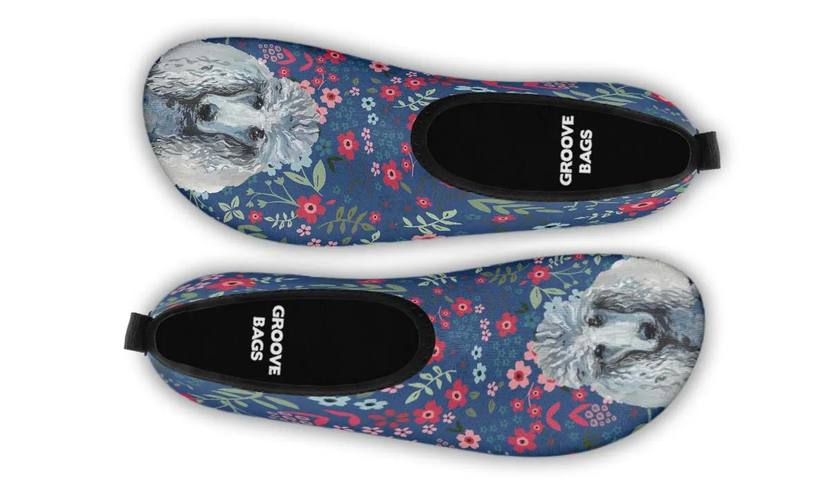 Poodle Sweetheart Aqua Barefoot Shoes