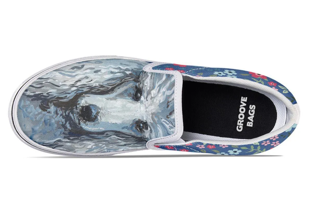 Poodle Sweetheart Slip-On Shoes