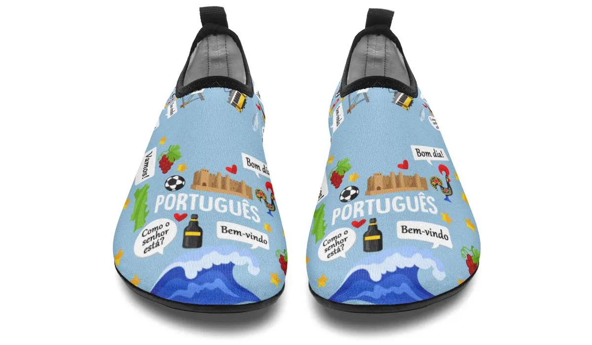 Portuguese Language Aqua Barefoot Shoes