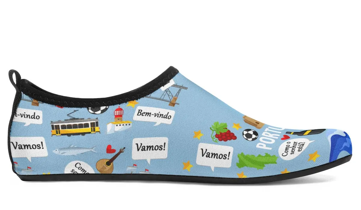 Portuguese Language Aqua Barefoot Shoes