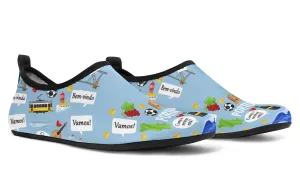 Portuguese Language Aqua Barefoot Shoes