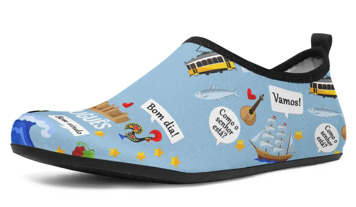 Portuguese Language Aqua Barefoot Shoes