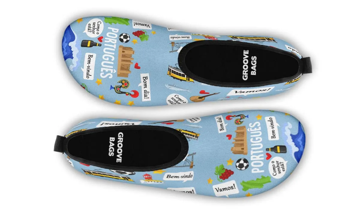 Portuguese Language Aqua Barefoot Shoes