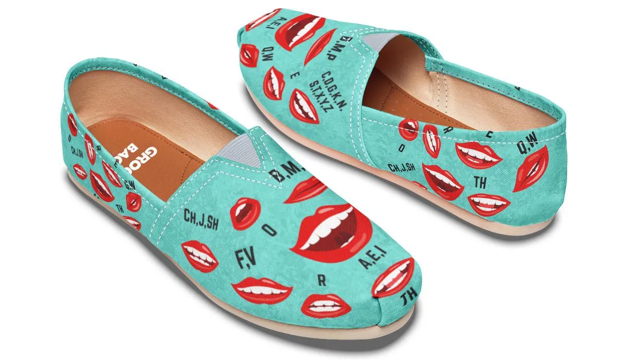 Pronunciation Chart Casual Shoes