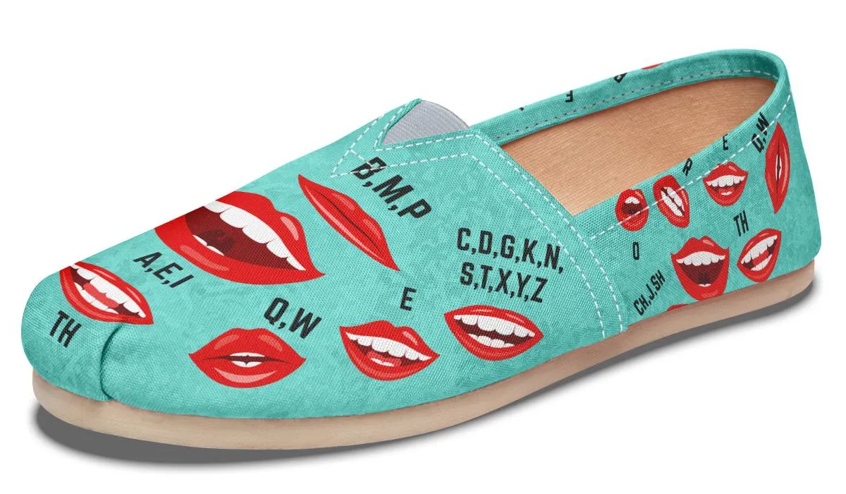 Pronunciation Chart Casual Shoes