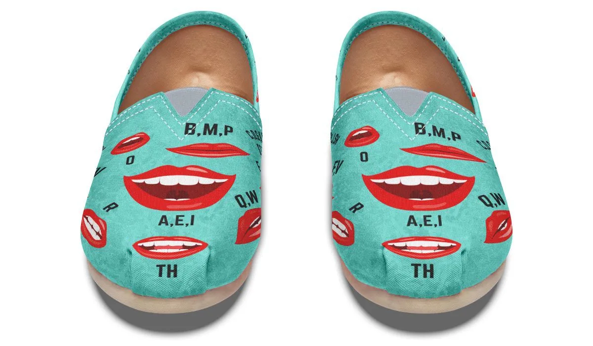 Pronunciation Chart Casual Shoes