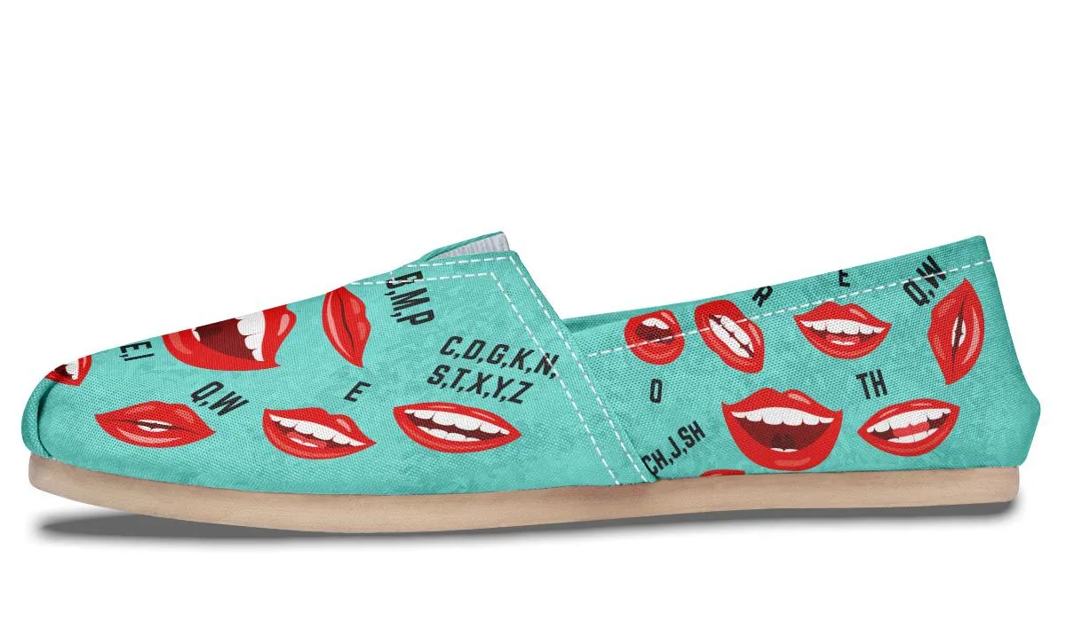 Pronunciation Chart Casual Shoes