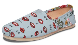 Pronunciation Chart Floral Casual Shoes