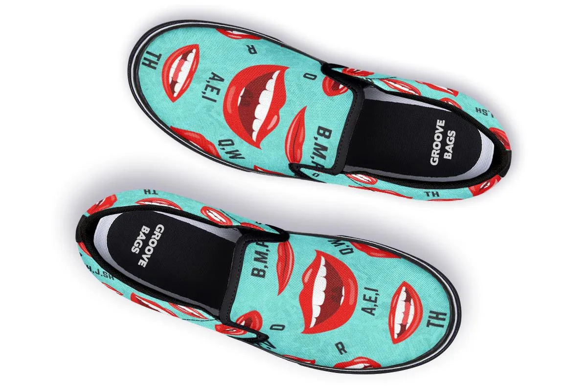 Pronunciation Chart Slip-On Shoes
