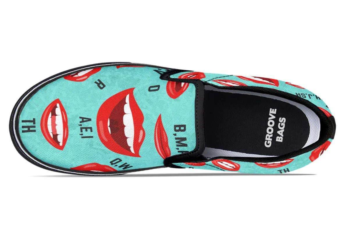 Pronunciation Chart Slip-On Shoes