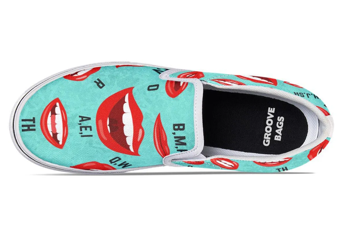 Pronunciation Chart Slip-On Shoes