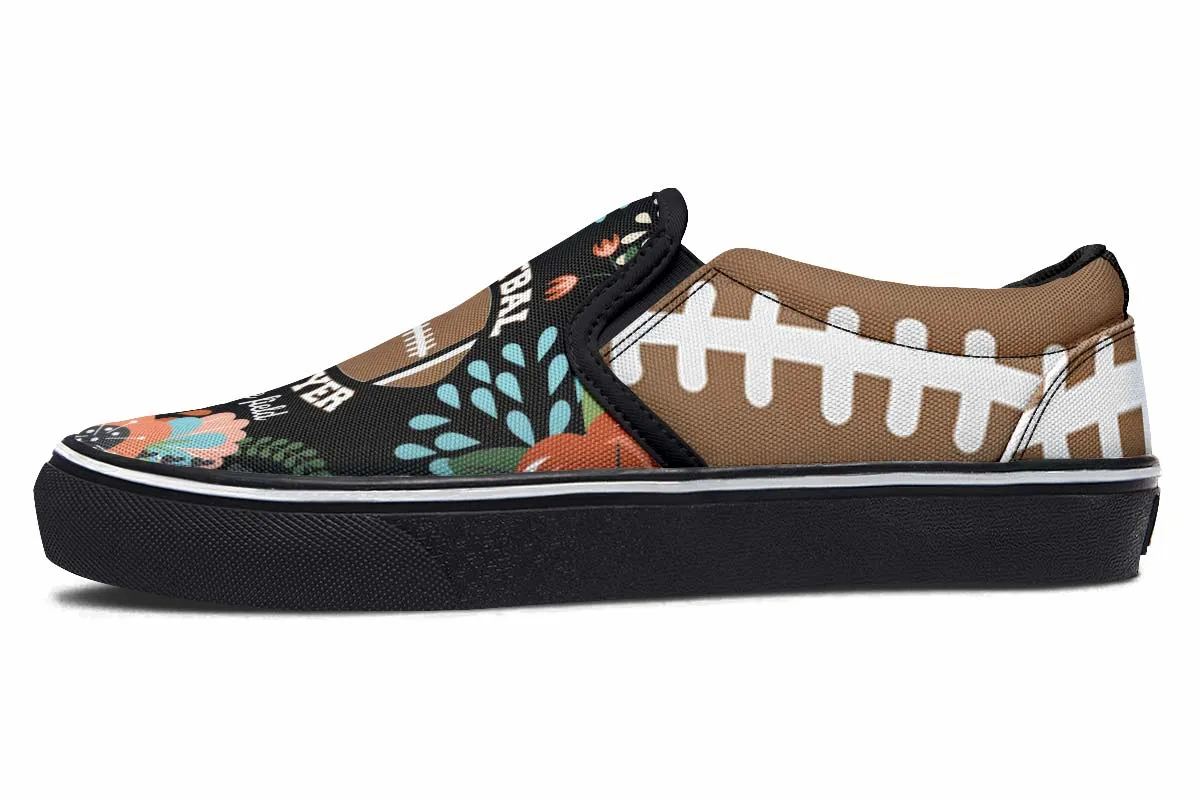 Proud Football Mom Slip-On Shoes