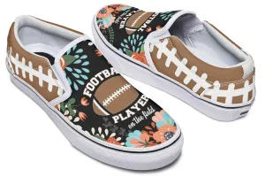 Proud Football Mom Slip-On Shoes