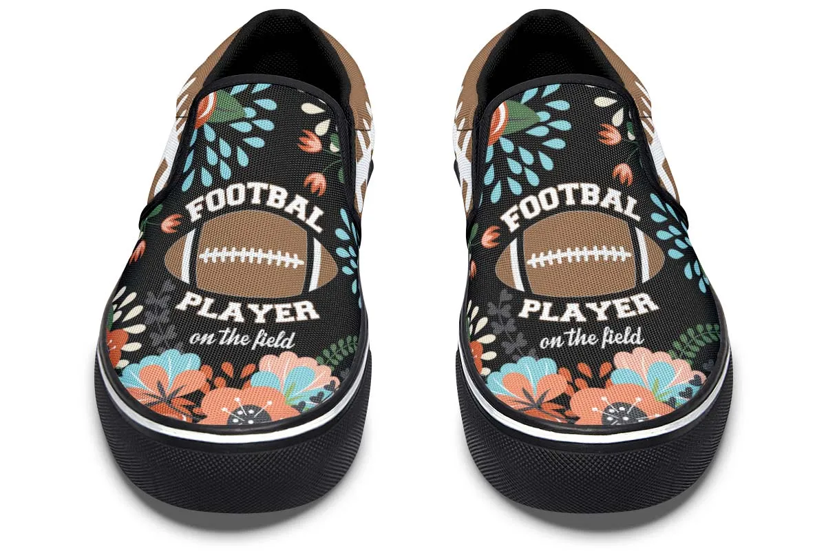 Proud Football Mom Slip-On Shoes