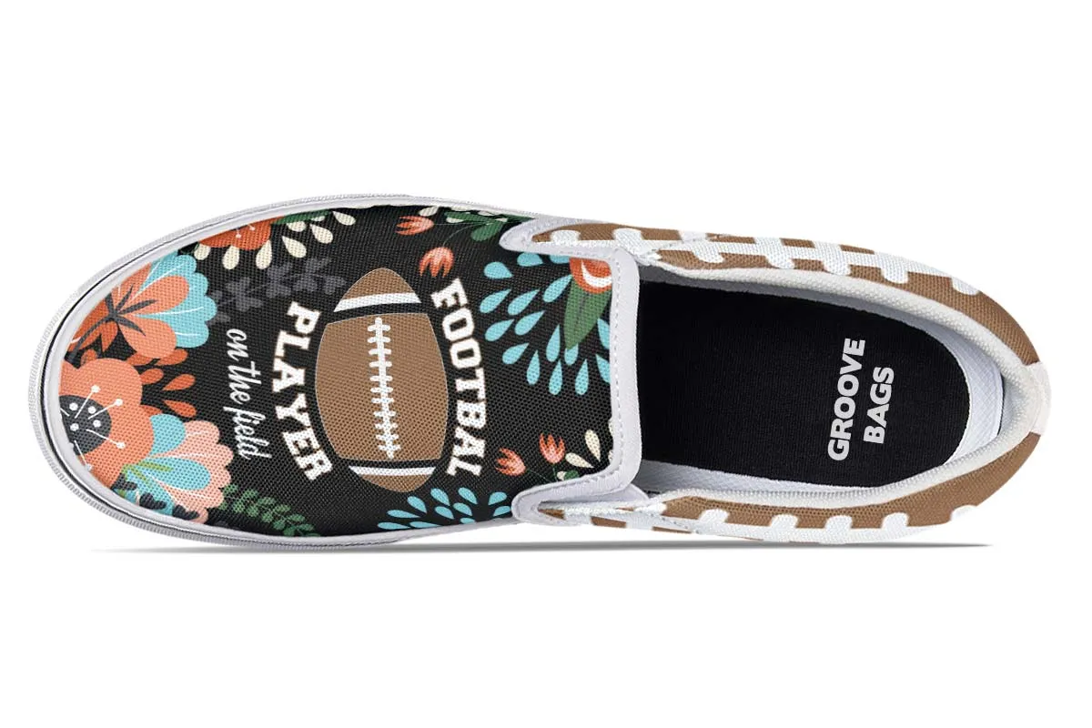 Proud Football Mom Slip-On Shoes