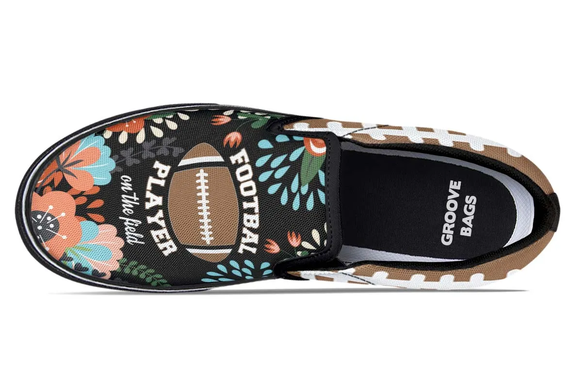 Proud Football Mom Slip-On Shoes
