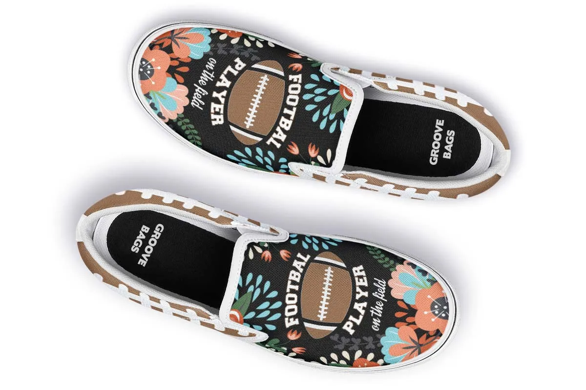 Proud Football Mom Slip-On Shoes