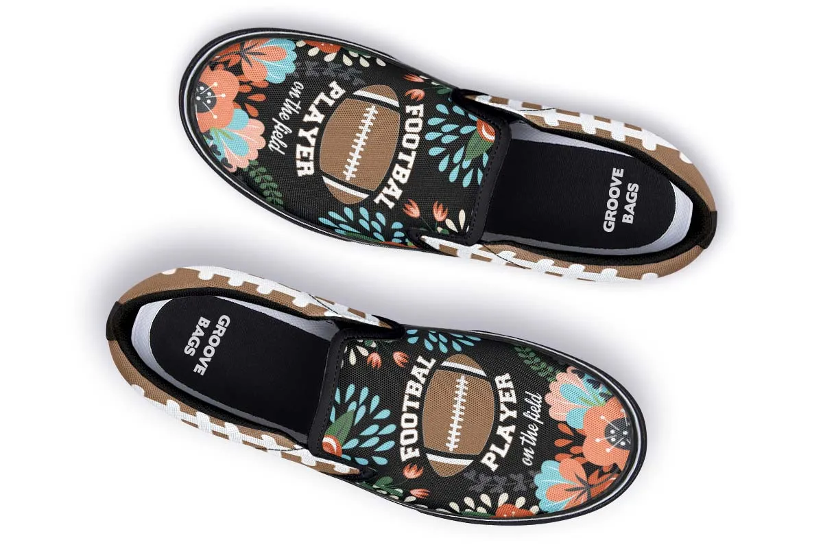Proud Football Mom Slip-On Shoes