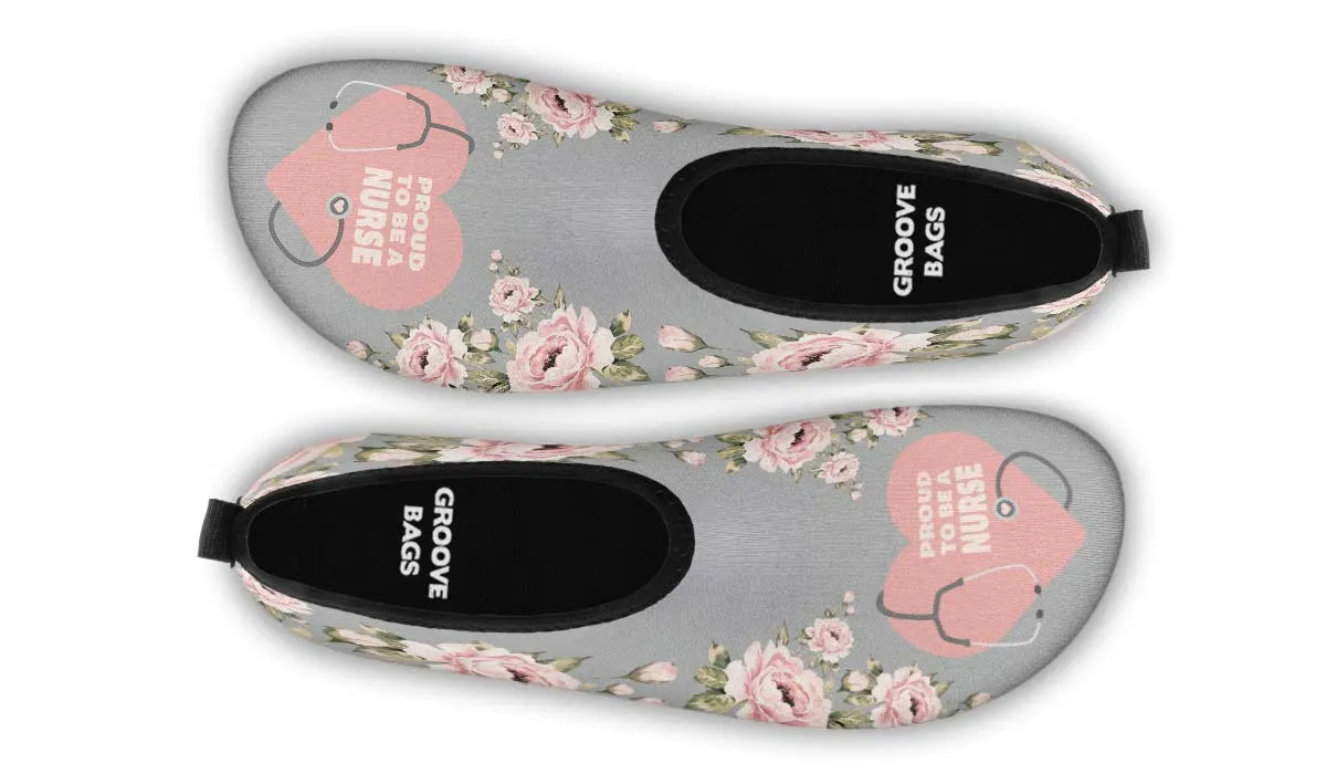 Proud Nurse Aqua Barefoot Shoes