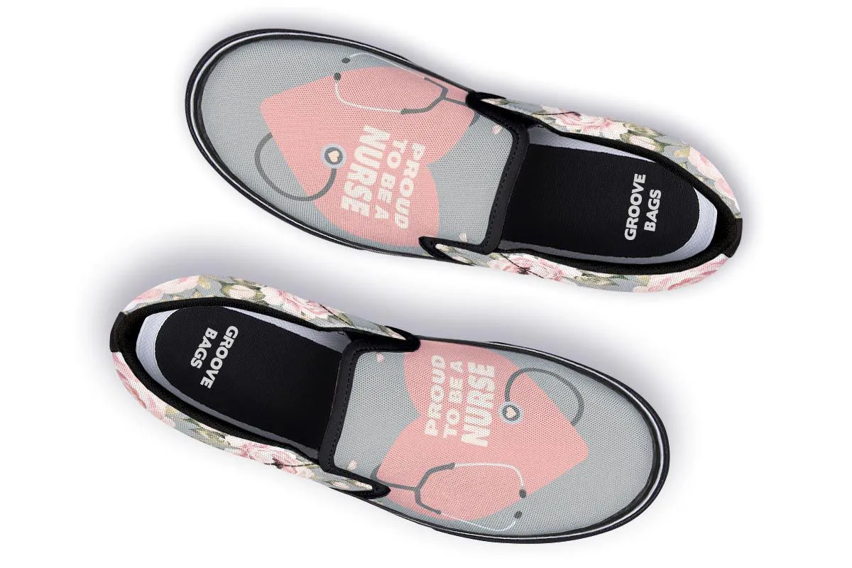 Proud Nurse Slip-On Shoes
