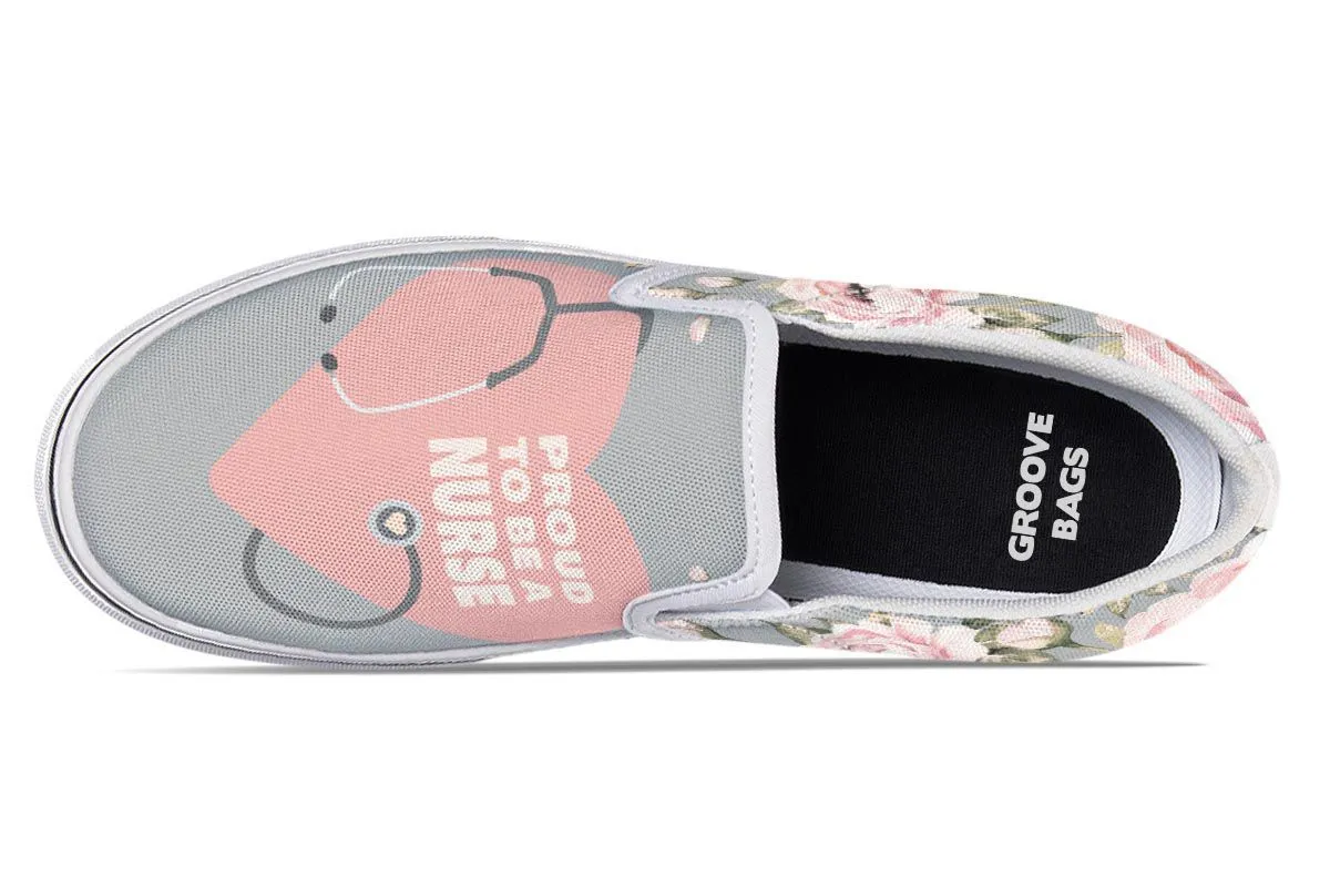 Proud Nurse Slip-On Shoes