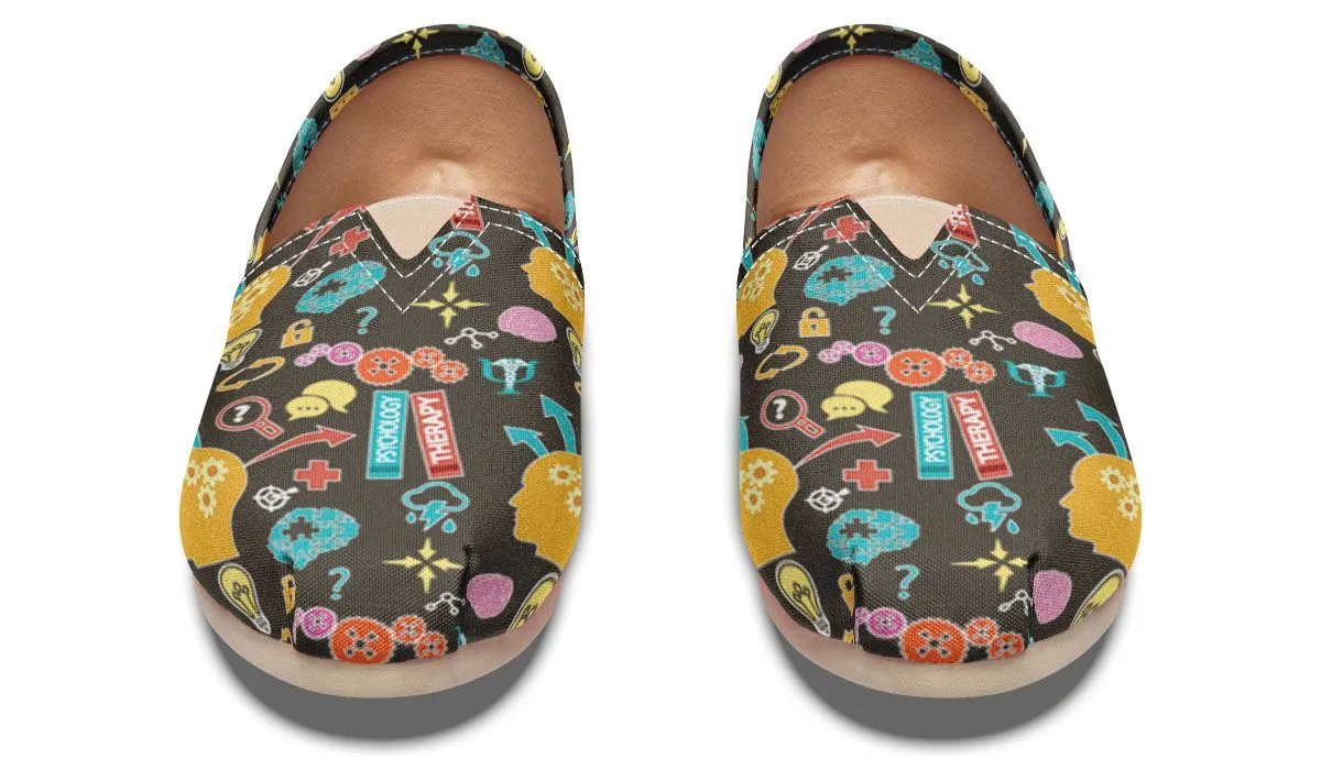 Psychology Pattern Casual Shoes