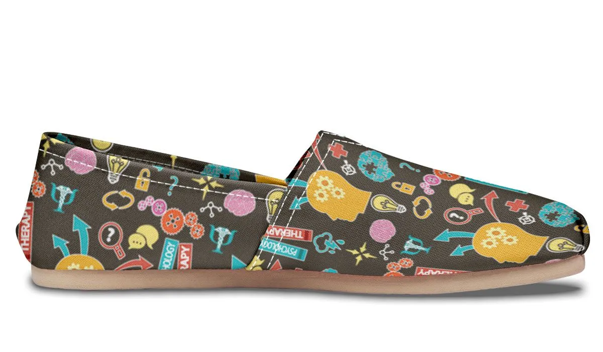 Psychology Pattern Casual Shoes
