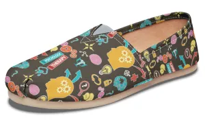 Psychology Pattern Casual Shoes