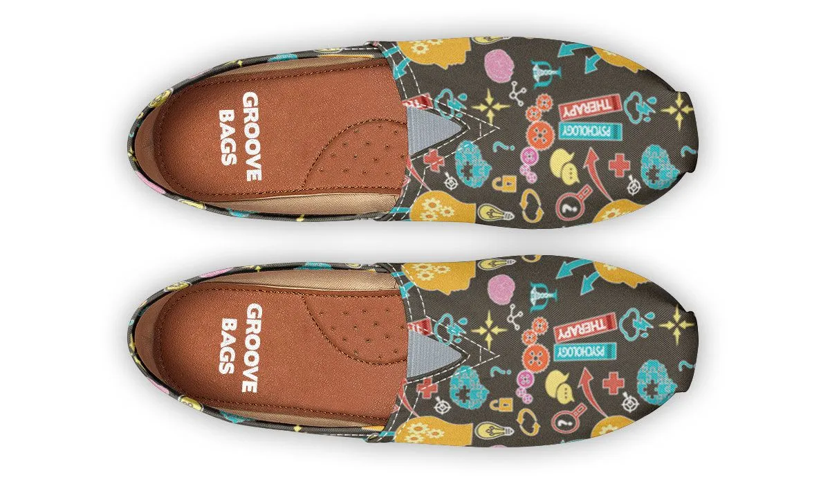 Psychology Pattern Casual Shoes