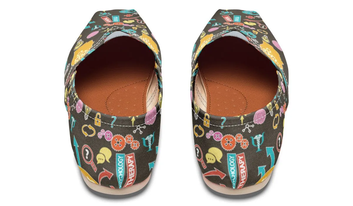 Psychology Pattern Casual Shoes