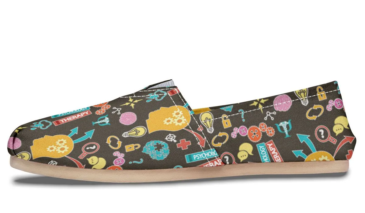 Psychology Pattern Casual Shoes