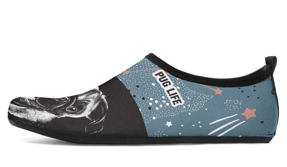 Pug Life Aqua Barefoot Shoes