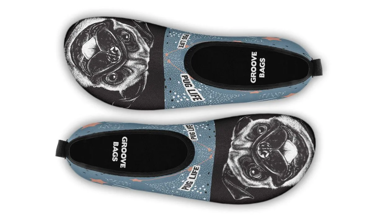 Pug Life Aqua Barefoot Shoes