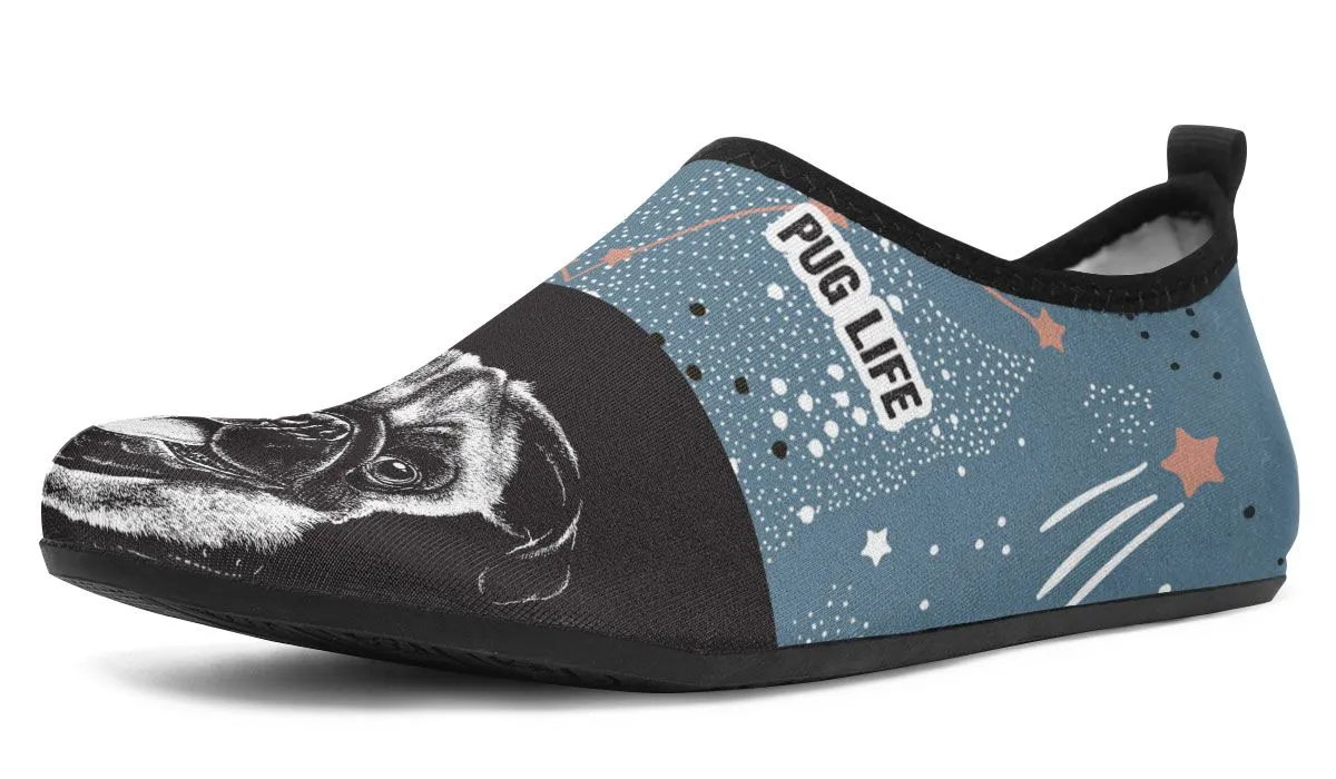 Pug Life Aqua Barefoot Shoes