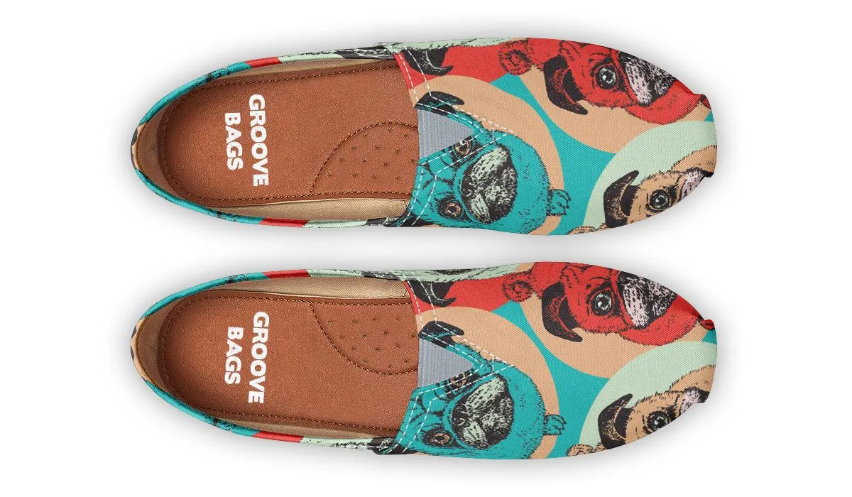 Pug Pop Art Casual Shoes