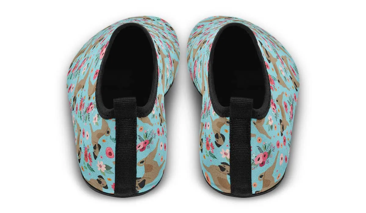 Puggle Flower Aqua Barefoot Shoes
