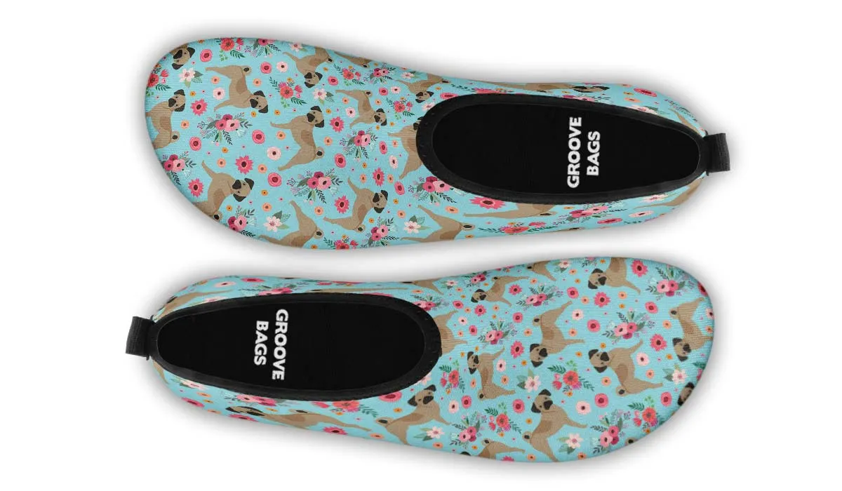 Puggle Flower Aqua Barefoot Shoes