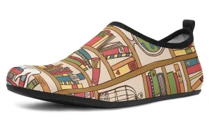 Purrrfect Books Aqua Barefoot Shoes