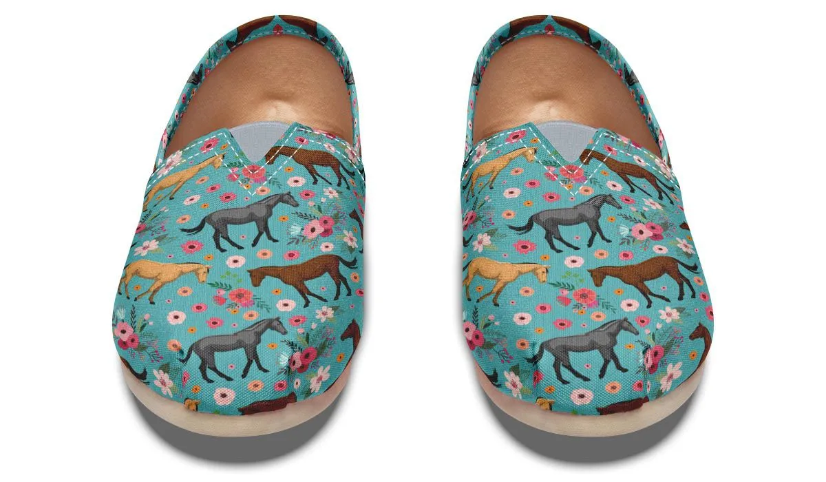 Quarter Horse Flower Casual Shoes