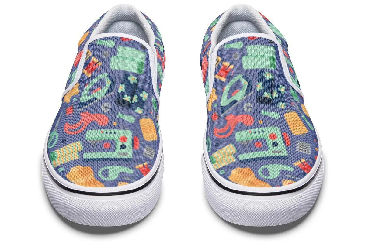 Quilting Pattern Slip-On Shoes