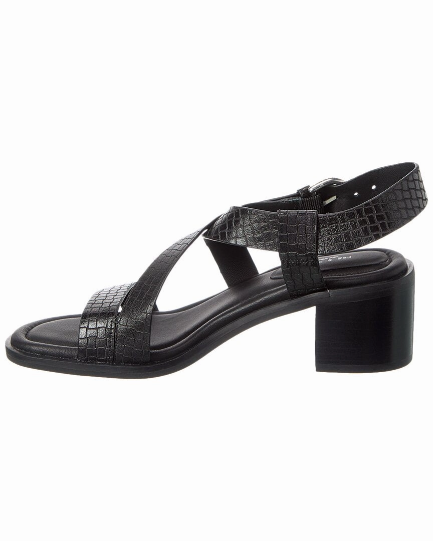 rag & bone Geo Block Embossed Leather Sandal