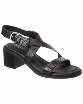 rag & bone Geo Block Embossed Leather Sandal