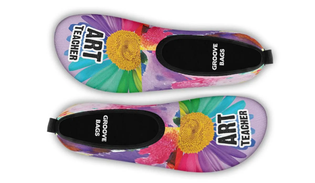 Rainbow Art Teacher Aqua Barefoot Shoes
