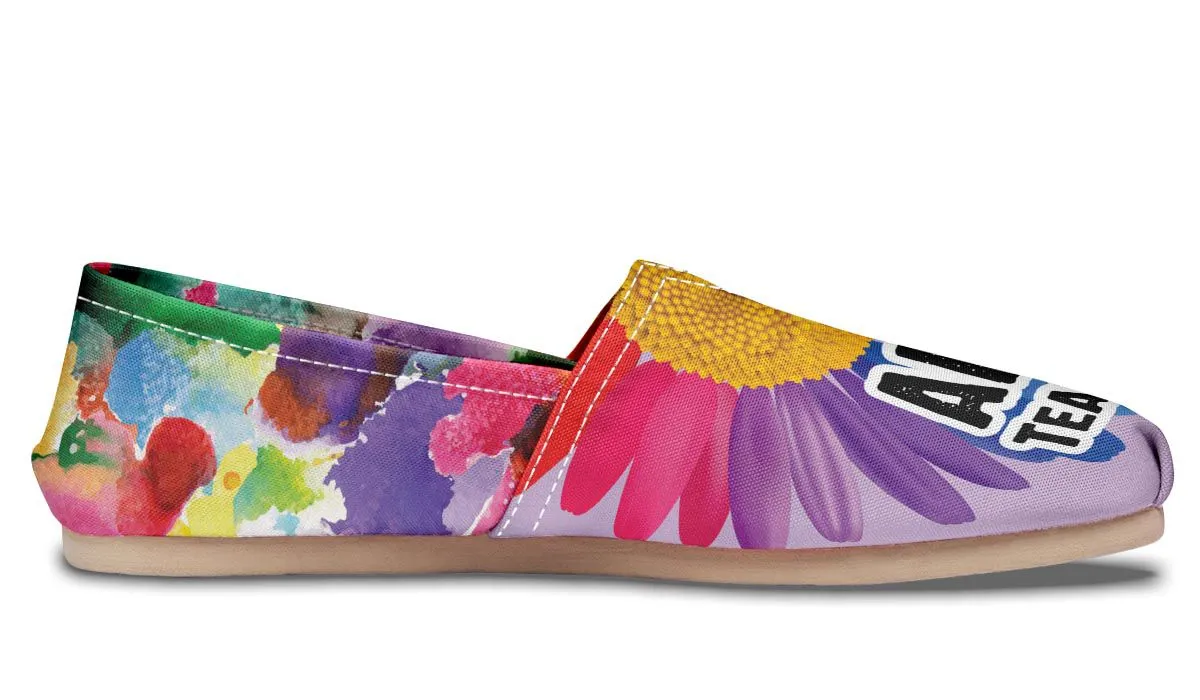 Rainbow Art Teacher Casual Shoes
