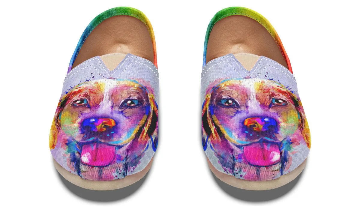 Rainbow Beagle Casual Shoes
