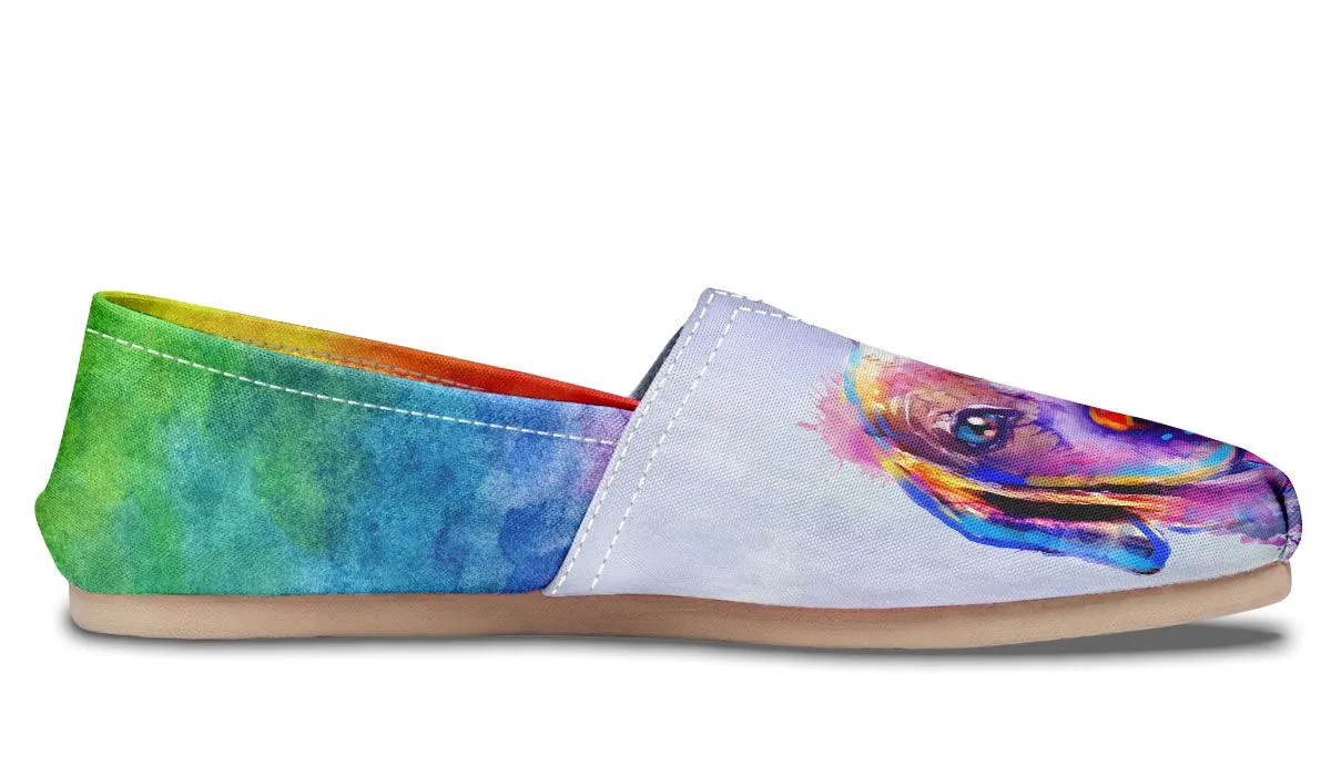 Rainbow Beagle Casual Shoes