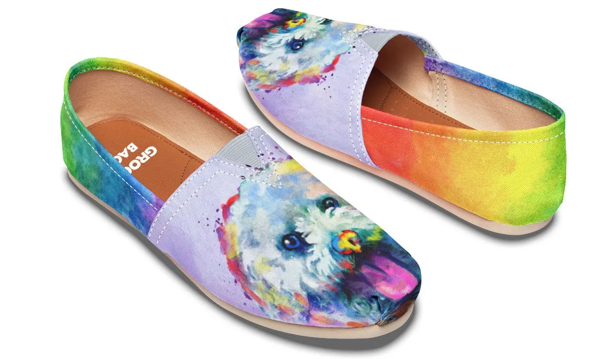 Rainbow Bichon Casual Shoes