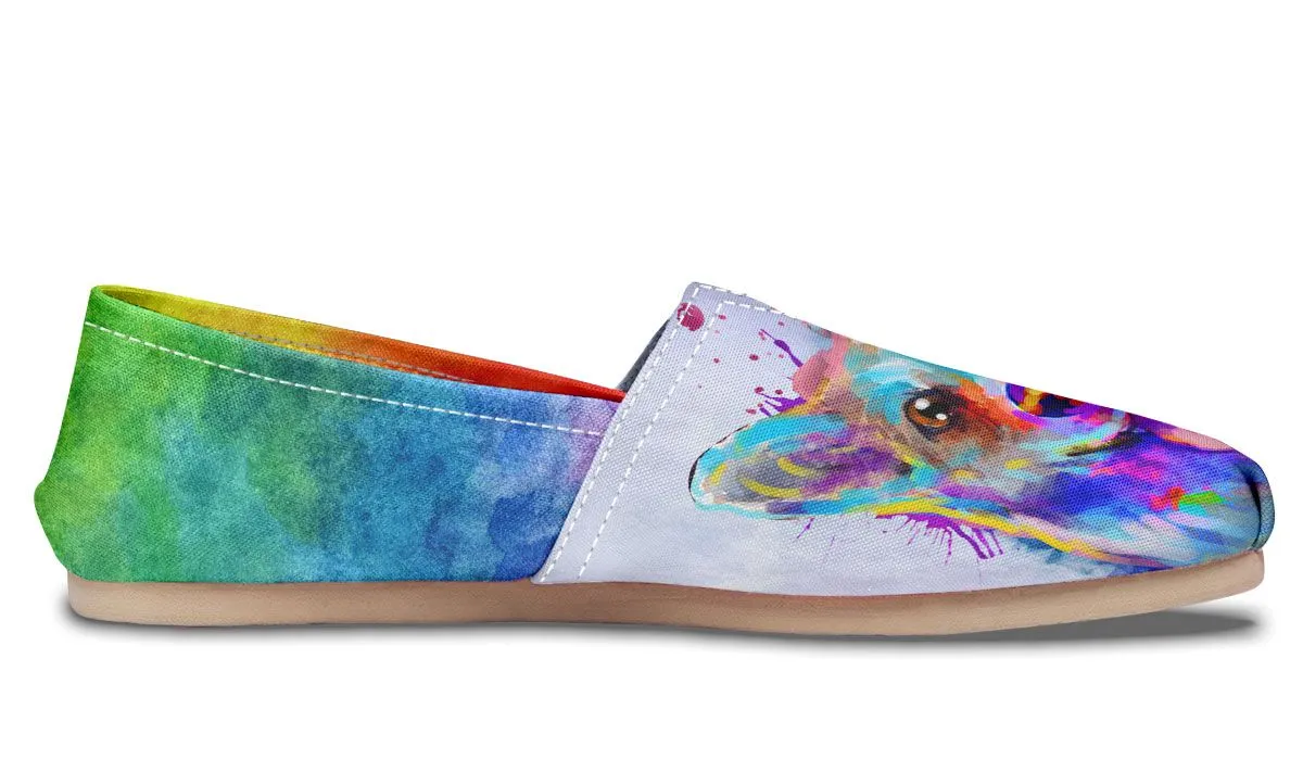 Rainbow Corgi Casual Shoes