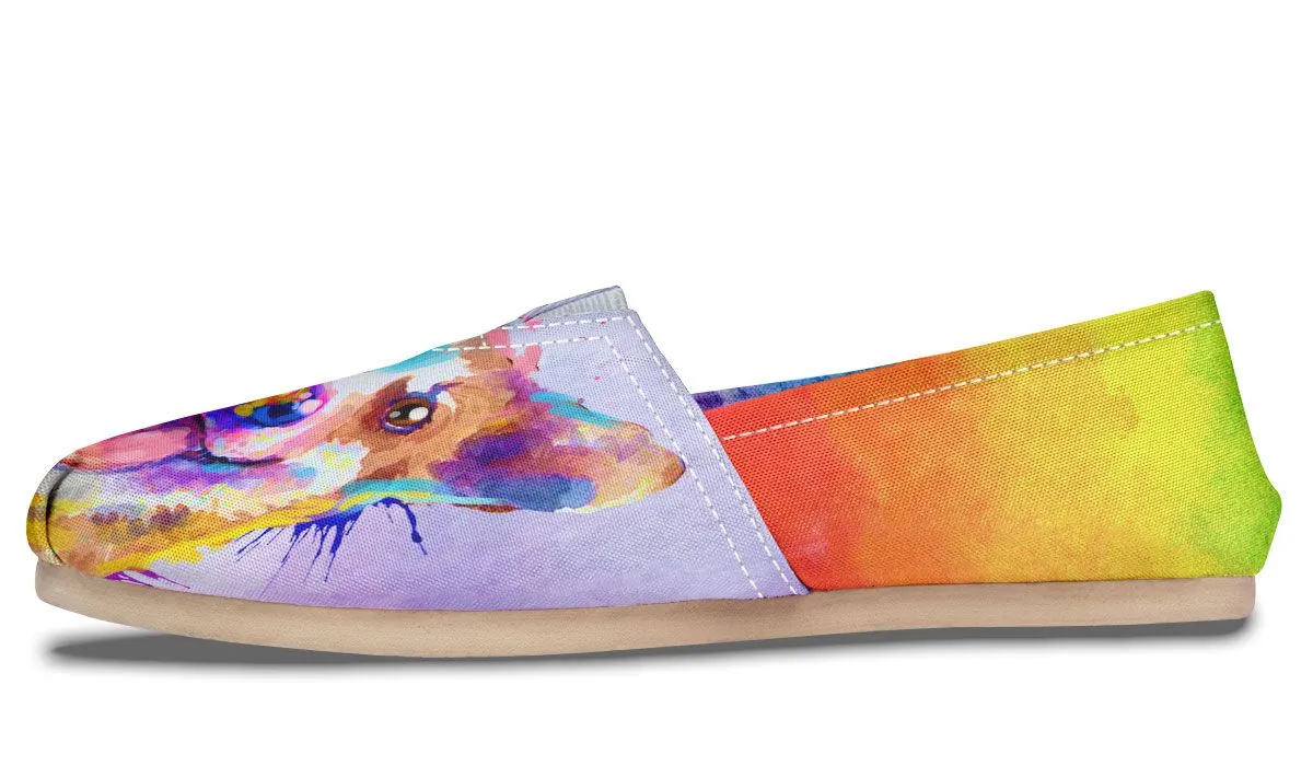 Rainbow Corgi Casual Shoes
