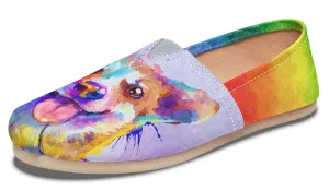 Rainbow Corgi Casual Shoes